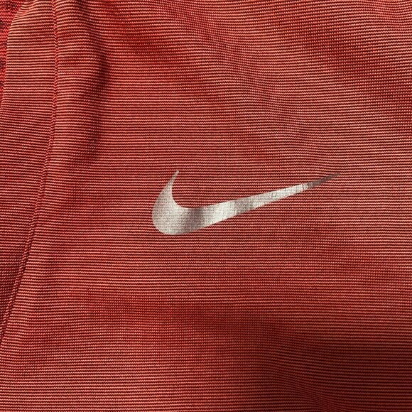 Nike Golf Dri-FIT V-Neck Collarless Lightweight Polo Tee Shirt Red Size Small - Picture 3 of 10